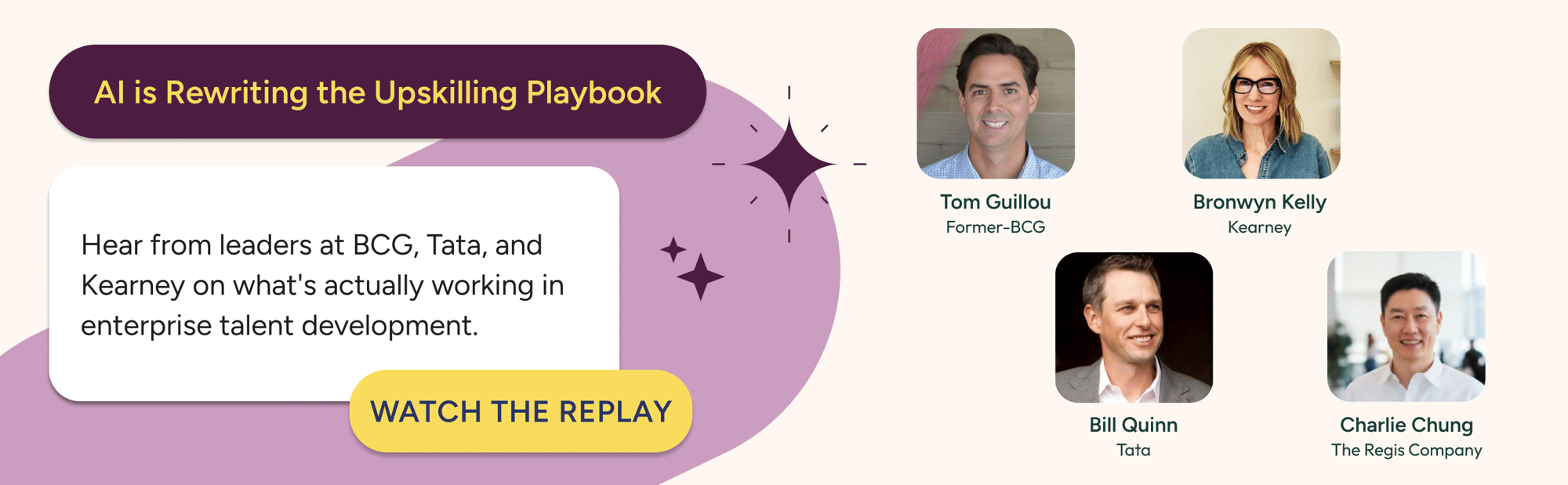 Upskilling Webinar Replay LP Banner Square Magenta (New Design)